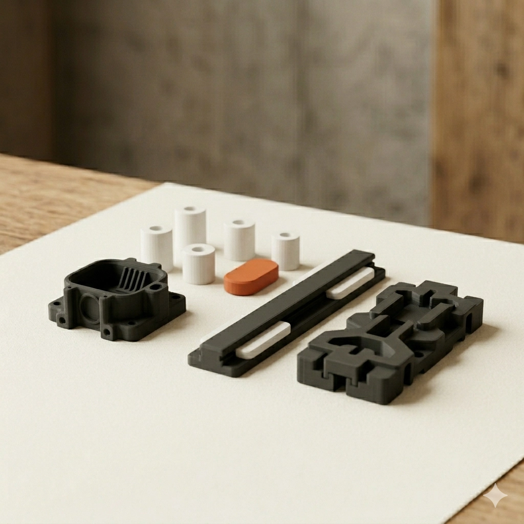 3D-printed machinery components