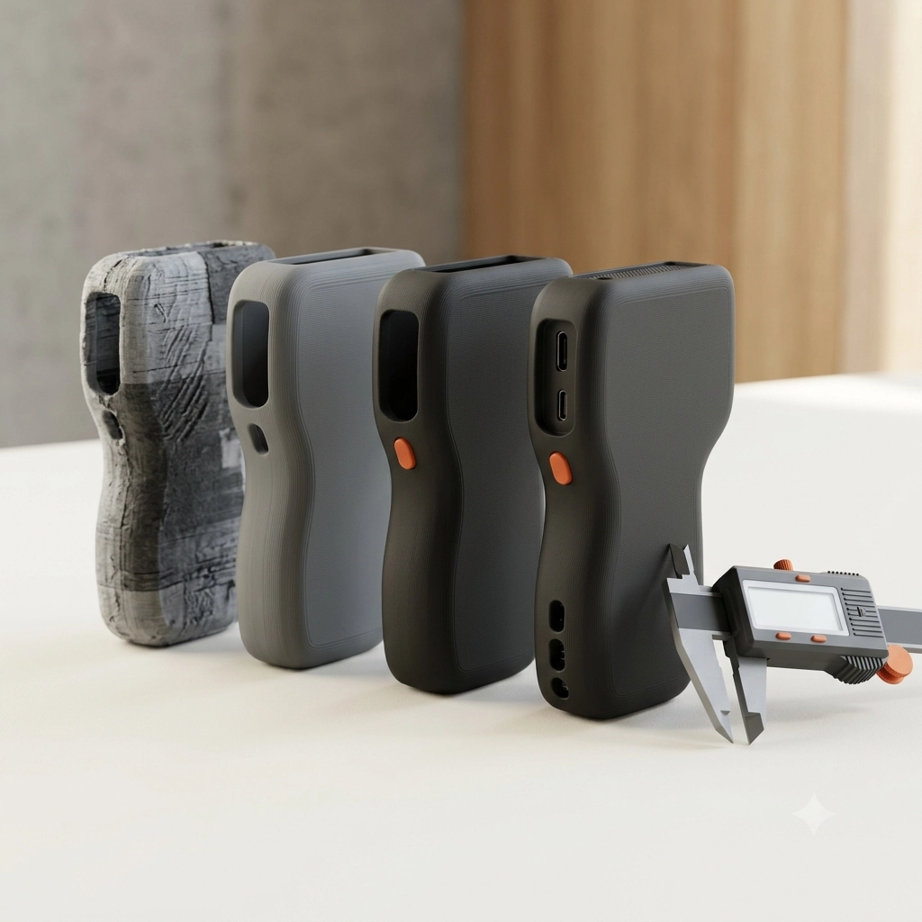 3D-printed prototype and concept models